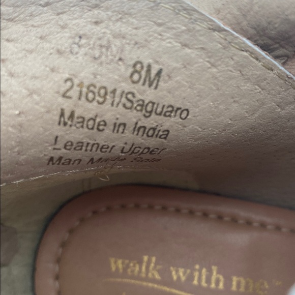 Coldwater creek Tan Leather Ankle Boots women 8M Suede casual office Festival - Picture 13 of 15